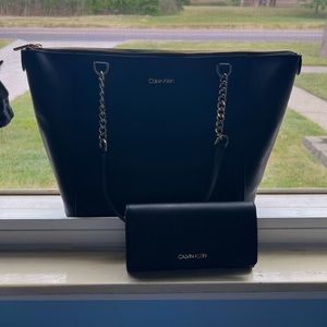 CK tote & wallet set